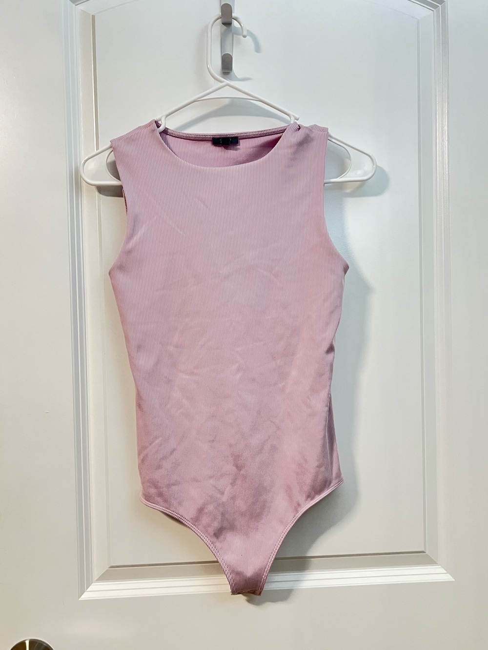 Express Ribbed Bodysuit Body contour